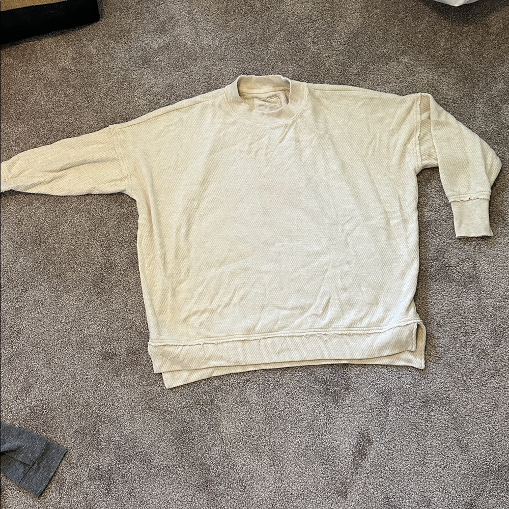 Aerie Cream Knit Sweater